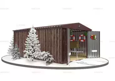 Хозблок с Увеличенной Шириной и Высотой SKOGGY 5 м