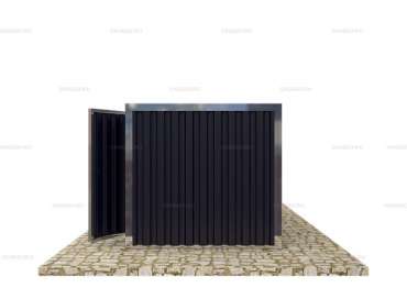 Хозблок с Плоской Крышей и Боковой дверью Стандартный SKOGGY 4м