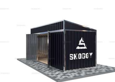 Контейнер для Хранения с Односкатной Крышей и Боковой Дверью Стандартный SKOGGY 5м