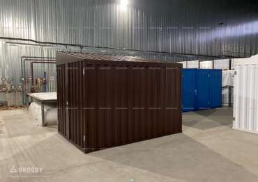 Блок-контейнер металлический с Односкатной Крышей Стандартный SKOGGY 3м