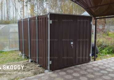 Хозблок для Хранения с Плоской Крышей Усиленный SKOGGY 4м