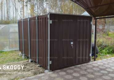Блок-контейнер для Хранения с Плоской Крышей Усиленный SKOGGY 3м