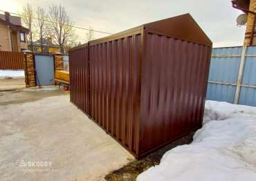 Блок-контейнер с системой хранения в деревне Лужки