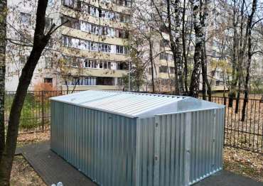Инновационные 6-метровые контейнеры для хранения детского транспорта в г. Москва, ул. Амундсена