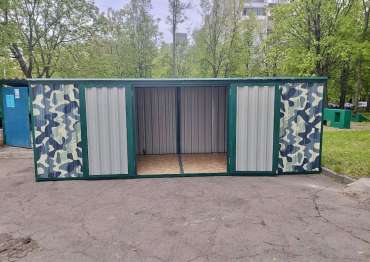Многофункциональный контейнер для хозяйственного инвентаря на территорию школы в г. Москва