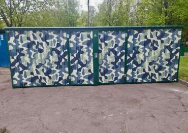 Роскошный контейнер для хозяйственного инвентаря на территорию школы в г. Москва