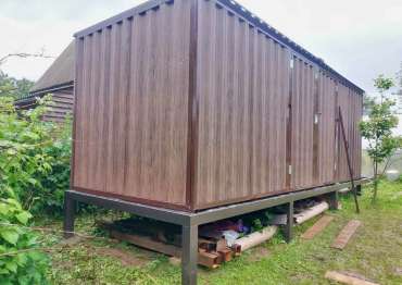 Хозблок с плоской крышей в дер. Рождество, Наро-Фоминский р-н, МО