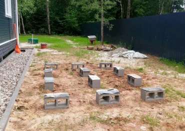 Основание для хозблока в дер. Шишкино, Домодедовский р-н, МО Основание для хозблока в дер. Шишкино, Домодедовский р-н, МО