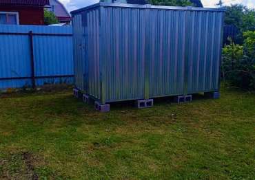 Хозблок с плоской крышей в СНТ Станкостроитель, г.о. Клин, МО