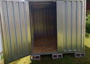 Хозблок в цинковом цвете в СНТ Станкостроитель, г.о. Клин, МО