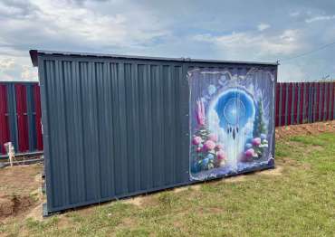 Яркий хозблок в с. Подберезники, г.о. Коломна, МО