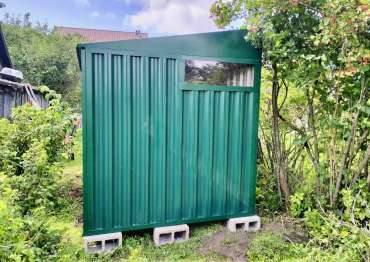 Хозблок в зеленом цвете в с. Воздвиженское, г.о. Клин, МО Хозблок в зеленом цвете в с. Воздвиженское, г.о. Клин, МО