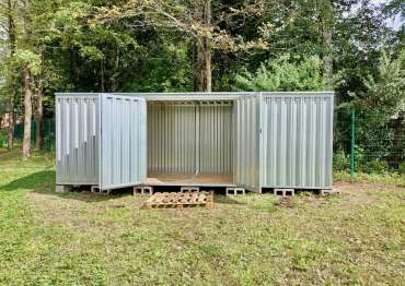 Хозблок в цинковом цвете в г. Видное, Ленинский р-н, МО Хозблок в цинковом цвете в г. Видное, Ленинский р-н, МО