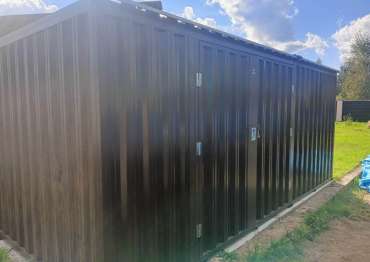 Хозблок в комбинированной расцветке в дер. Рыбаки, Дмитровский р-н, МО Хозблок в комбинированной расцветке в дер. Рыбаки, Дмитровский р-н, МО