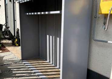 Вместительный шкаф для садового инвентаря для заказчика в дер. Захарово, г.о. Истра, МО