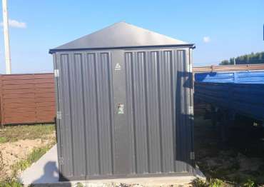 Надёжный хозблок для хранения вещей в графитовом цвете в с. Семеновское, г.о. Ступино, МО