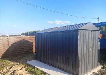 Компактный хозблок для хранения вещей для заказчика в с. Семеновское, г.о. Ступино, МО Компактный хозблок для хранения вещей для заказчика в с. Семеновское, г.о. Ступино, МО