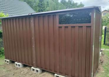 Современный хозблок на участок для садового инвентаря и велосипедов в СНТ Медик, г. Сергиев Посад, МО Современный хозблок на участок для садового инвентаря и велосипедов в СНТ Медик, г. Сергиев Посад, МО