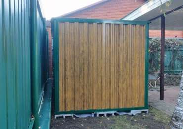 Современный хозблок для заказчика для хранения садового инвентаря в двойной расцветке в дер. Глаголево, Наро-Фоминский г.о, МО