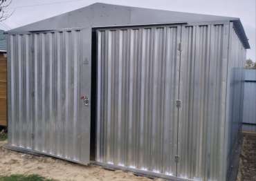 Хозблок из профлиста для заказчика в СНТ Дачное, Серпуховский р-н, МО