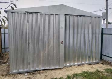 Быстровозводимый хозблок в цинковом цвете в СНТ Дачное, Серпуховский р-н, МО