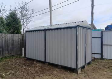 Хозблок в комбинированной расцветке в дер. Курниково, г.о. Чехов, МО