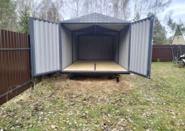 Хозблок с двускатной крышей в дер. Ильинское, Киржачский р-н, Владимирская обл. Хозблок с двускатной крышей в дер. Ильинское, Киржачский р-н, Владимирская обл.