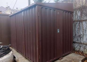 Секционный хозблок с односкатной крышей в дер. Папушево, Одинцовский г.о., МО Секционный хозблок с односкатной крышей в дер. Папушево, Одинцовский г.о., МО