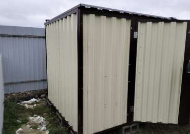 Хозблок с плоской крышей в пос. Трудовая, г.о. Мытищи, МО Хозблок с плоской крышей в пос. Трудовая, г.о. Мытищи, МО