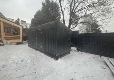 Хозблок в графитовом цвете в дер. Таболово, Ленинский г.о., МО Хозблок в графитовом цвете в дер. Таболово, Ленинский г.о., МО