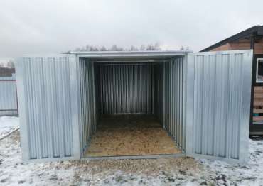 Хозблок с плоской крышей в дер. Власовская, м.о. Егорьевск, МО Хозблок с плоской крышей в дер. Власовская, м.о. Егорьевск, МО