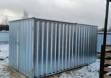 Хозблок в цинковом цвете в дер. Власовская, м.о. Егорьевск, МО Хозблок в цинковом цвете в дер. Власовская, м.о. Егорьевск, МО