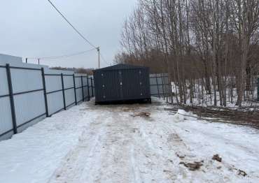 Хозблок с двускатной крышей в дер. Соснино, Сергиево-Посадский р-н, МО Хозблок с двускатной крышей в дер. Соснино, Сергиево-Посадский р-н, МО