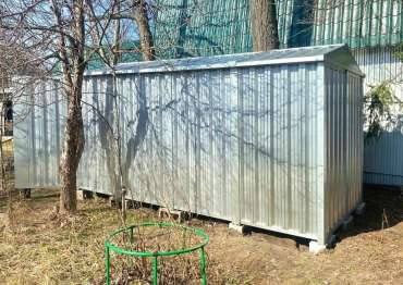 Модуль для мотоциклов с двускатной крышей в мкрн. Клязьма, г. Пушкино, МО Модуль для мотоциклов с двускатной крышей в мкрн. Клязьма, г. Пушкино, МО