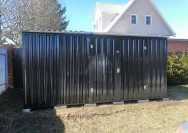 Хозблок в серо-коричневом цвете в дер. Покров, м.о Чехов, МО