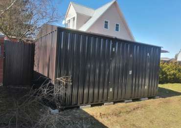 Хозблок с двускатной крышей в дер. Покров, м.о Чехов, МО