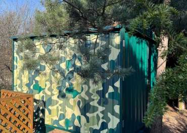 Хозблок с двускатной крышей в СТ Первомайское, Павлово-Посадский р-н, МО Хозблок с двускатной крышей в СТ Первомайское, Павлово-Посадский р-н, МО