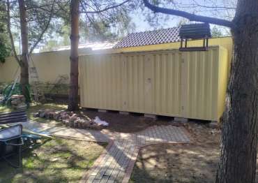 Хозблок в бежевом цвете в пос. Горки-2, Одинцовский г.о, МО