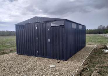 Яркий хозблок в дер. Грешнево, г.о. Клин, МО Яркий хозблок в дер. Грешнево, г.о. Клин, МО