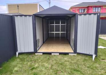 Хозблок с двускатной крышей в дер. Ульянково, г.о. Мытищи, МО Хозблок с двускатной крышей в дер. Ульянково, г.о. Мытищи, МО