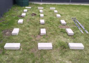 Основание для хозблока в дер. Ульянково, г.о. Мытищи, МО Основание для хозблока в дер. Ульянково, г.о. Мытищи, МО