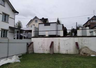 Хозблок с двускатной крышей в пос. Западный, г. Сергиев-Посад, МО