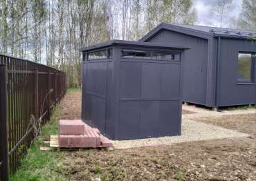 Стильный премиум хозблок в дер. Кореньки, г.о. Клин, МО