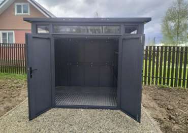 Премиум хозблок с распашными дверьми в дер. Кореньки, г.о. Клин, МО Премиум хозблок с распашными дверьми в дер. Кореньки, г.о. Клин, МО