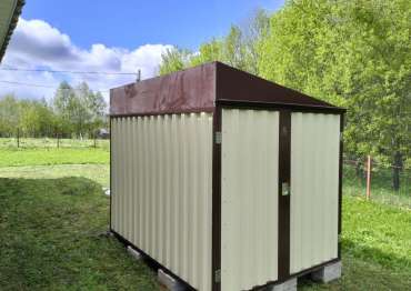 Хозблок с односкатной крышей в дер. Пупцево, г.о. Клин, МО