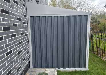 Хозблок с односкатной крышей в дер. Славково, г.о. Истра, МО