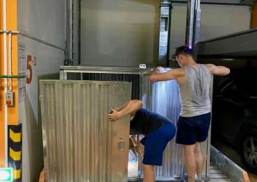 Хозблок для хранения нестандартных размеров для заказчицы в Клаус паркинг Хозблок для хранения нестандартных размеров для заказчицы в Клаус паркинг