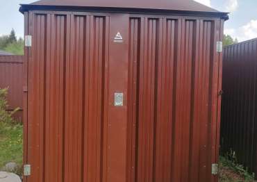 Хозблок с двускатной крышей в дер. Лужки, Наро-Фоминский г.о, МО Хозблок с двускатной крышей в дер. Лужки, Наро-Фоминский г.о, МО