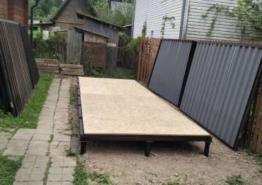 Основание для хозблока в дер. Зинаевка, Наро-Фоминский окр., МО Основание для хозблока в дер. Зинаевка, Наро-Фоминский окр., МО