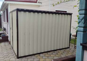 Гараж с плоской крышей в дер. Антропово, г.о. Чехов, МО Гараж с плоской крышей в дер. Антропово, г.о. Чехов, МО